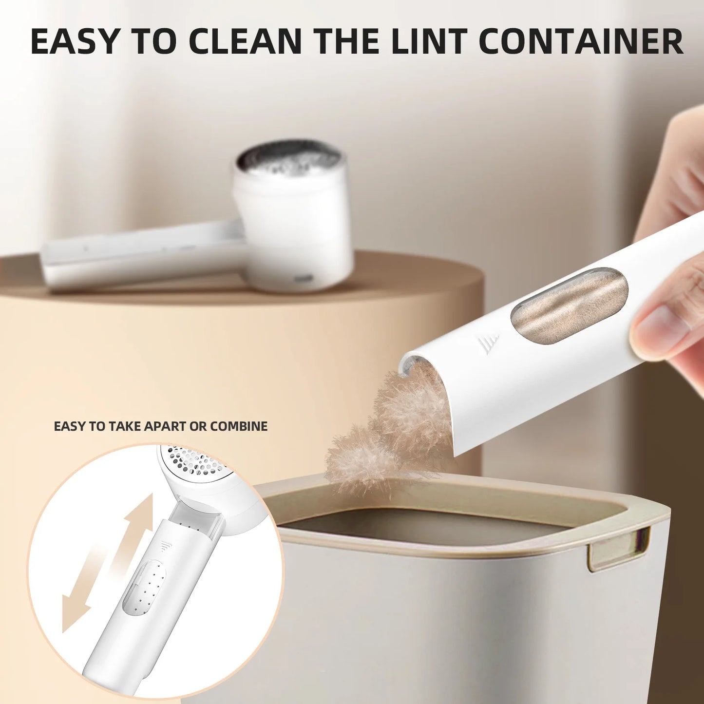 Electric Hair Ball Trimmer Household Clothes Shaver Rechargeable Portable LED Display Lint Remover for Clothing High-Capacity