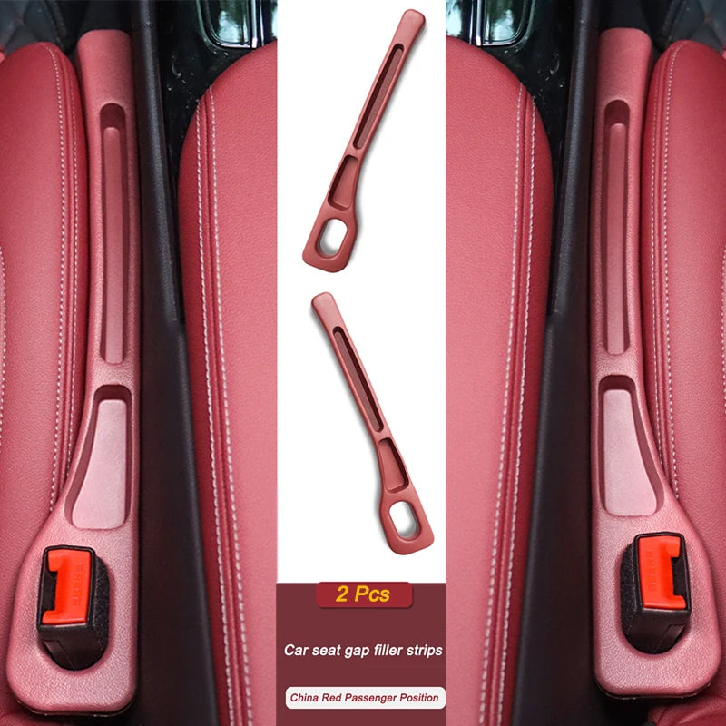 1 Pair Car Seat Gap Filler Side Seam Plug Strip Leak-Proof Filling Strip for All Car Model Wallet Phone Holder Car Accessories