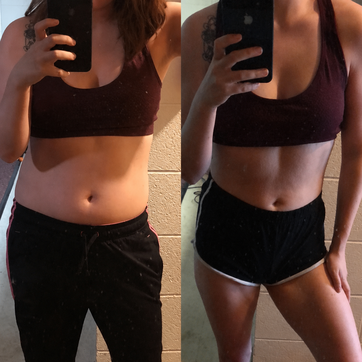 Customer before and after comparison
