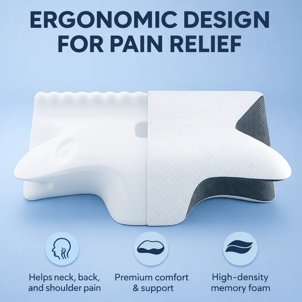 SpineCradle Orthopedic Memory Foam Pillow