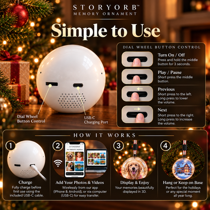 STORYORB™ MEMORY ORNAMENT